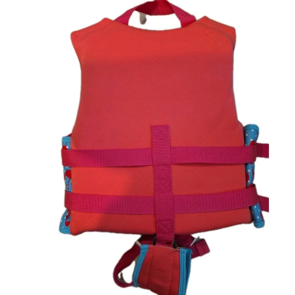 NEW Swim Vest Toddler Float Jacket Girls Swimming Jacket Flamingos Medium 4-6 yr